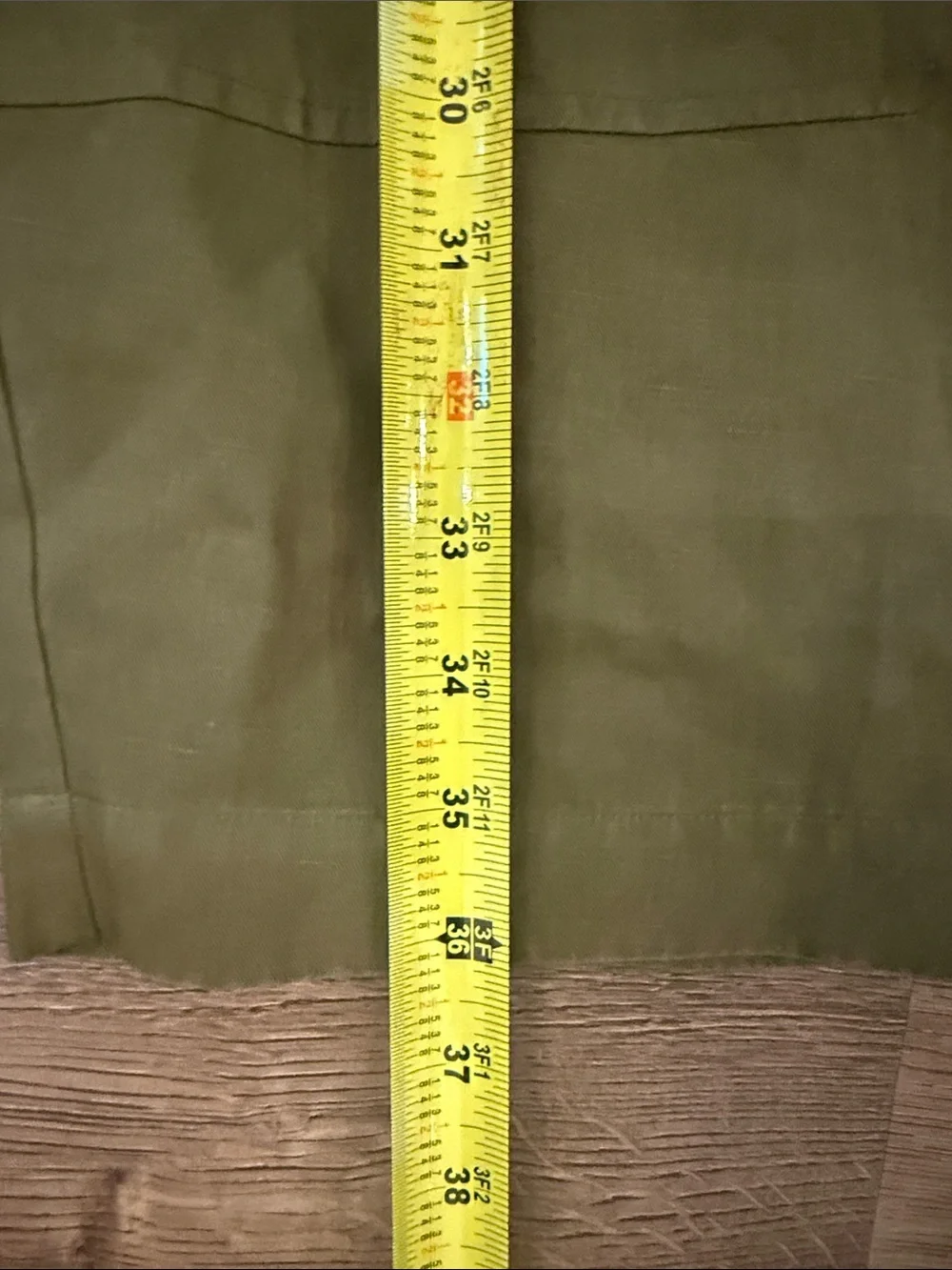 Eileen Fisher Olive Green Drawstring Waist linen pants wide leg Chinos